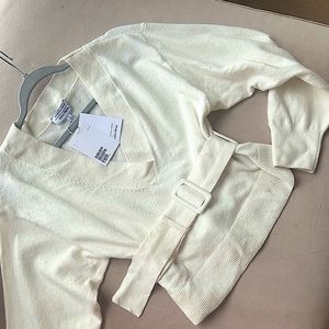 NWT & other Stories V Neck Knit Sweater Belted Size Small